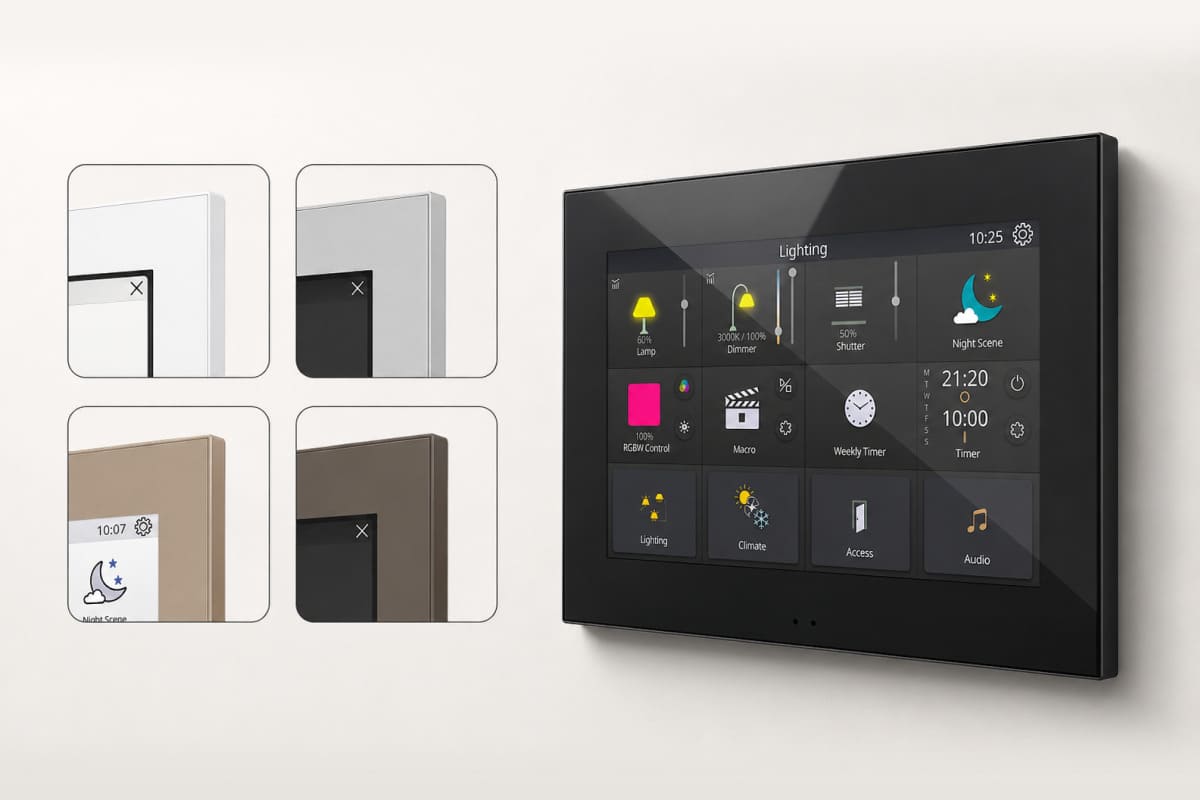 KNX-панели и выключатели Zennio в готовом дизайн-проекте