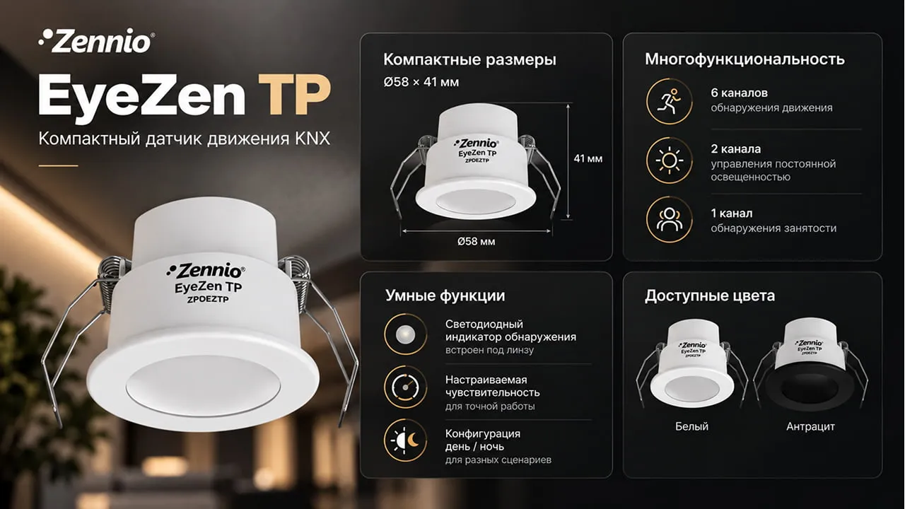 Датчик KNX Zennio EyeZen TP
