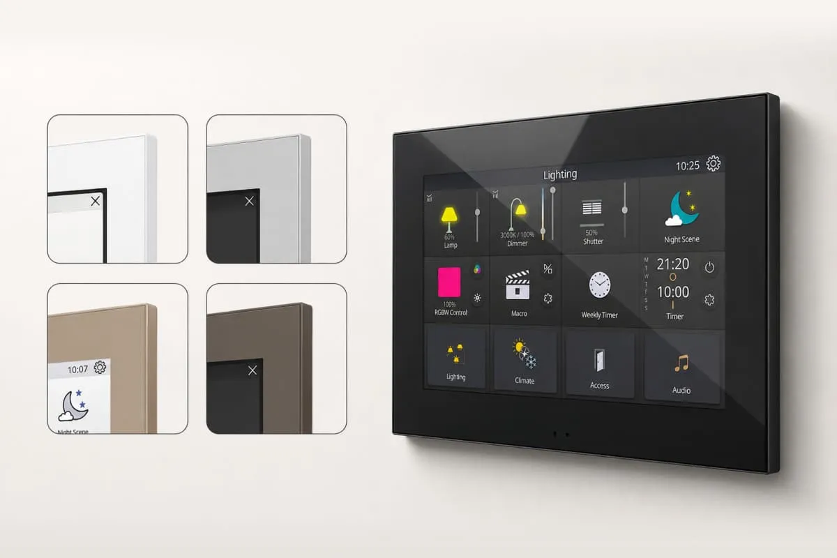 KNX-панели и выключатели Zennio в готовом дизайн-проекте