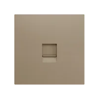 Zennio ZS70C145C ZS70, Декоративная накладка для разъема RJ45 70x70 мм, 1 вставка, цвет шампанского