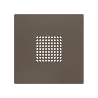 Zennio ZS70CRBOXM ZS70. RingBOX - накладка на дверной звонок KNX 70x70 мм, мокко