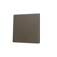 Zennio ZS55CSOFT11LM ZS55, Накладка для кнопки Simple KNX Soft 55x55 мм, Наклон вниз, Значок подсветки, Мокко