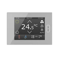 Zennio ZVIZ40S Сенсорная панель KNX Z40, емкостной ЖК дисплей 4.1” с фоновой подсветкой, цвет: серебро