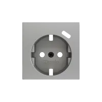 Zennio ZS55CSC1USS ZS55, Крышка для розетки Schuko с разъемом USB C 55x55 мм, Серебристый