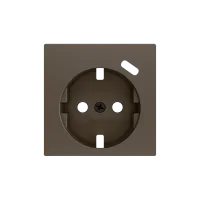 Zennio ZS55CSC1USM ZS55, Защитная накладка на розетку Schuko с разъемом USB C 55x55 мм, Мокко