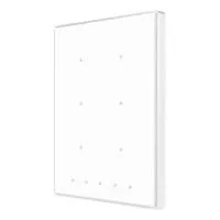 Zennio ZVI-TMDP6-PW Выключатель сенсорный KNX Touch-MyDesign Plus, 6-кнопочный, 5 дополнительных сенсорных зон, 2хAI/DI, термостат, датчик температуры