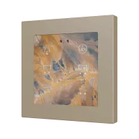 Zennio ZVIFR55X6C360 Плоская RGB 55 X6. Стеклянная емкостная кнопка 55x55, 6 кнопок, настройка на 360°