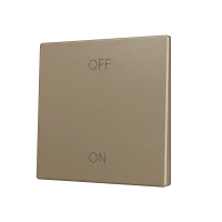 Zennio ZS70CSOFT12CC ZS70, Накладка для кнопки Simple KNX Soft 70x70 мм, Наклон вверх и вниз, Шампанское, На заказ