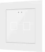 Zennio ZVI-F55X2-GW Выключатель сенсорный KNX Flat 55 X2, 2-кнопочный