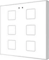Zennio ZVI-F6-GW Выключатель сенсорный KNX Flat F6, 6-кнопочный
