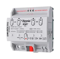 Zennio ZDI-DBDX2 Универсальный привод затемнения (RLC, LED, CFL) для DIN-рейки Диминбокс DX2
