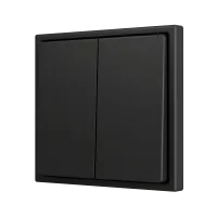 Zennio ZS702PB2A ZS70, Двойная мягкая кнопка для 2 бинарных входов 70x70 мм – Антрацит