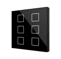 Zennio ZVIFR6 Емкостный сенсорный переключатель с RGB-подсветкой Flat RGB