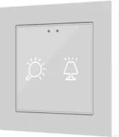 Zennio ZVI-F55X2 Выключатель сенсорный KNX Flat 55 X2, 2-кнопочный
