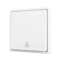 Zennio ZS701PB1MWC ZS70, Простая мягкая кнопка для 1 бинарного входа 70x70 мм – Матовый белый – На заказ