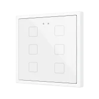 Zennio ZVIFR70X6W Выключатель сенсорный KNX Flat RGB 70 X6, 6 кнопок, 70x70, белый