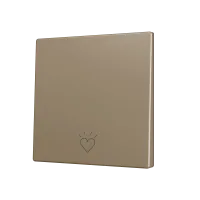Zennio ZS70CSOFT11CC ZS70, Накладка для кнопки Simple KNX Soft 70x70 мм, Наклон вниз, Шампанское, На заказ