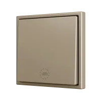 Zennio ZS701PB1CC ZS70, Простая мягкая кнопка для 1 бинарного входа 70x70 мм – Шампанское – На заказ