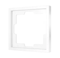 Zennio ZS70FR1GW Рамка 70 x 70 для розеток, ZS73, цвет: Белый, оттенок: Глянцевый