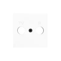 Zennio 830001509 ZS55, Декоративная накладка для вставки TV/R 55x55 мм, Матовый белый