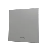 Zennio ZS70CSOFT11KS ZS70, Крышка для кнопки Simple KNX Soft 70x70 мм, Наклон вниз, Значок клавиши, Серебристый