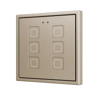 Zennio ZVITR70X6C Tecla RGB 70 X6. PC-ABS Емкостная кнопка с RGB-подсветкой, 70 x 70 пикселей, 6 кнопок