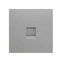 Zennio ZS70C145S ZS70, Защитная накладка для разъема RJ45 70x70 мм, 1 вставка, Серебристый