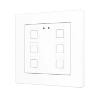 Zennio ZVIT55X6W Выключатель сенсорный KNX Tecla 55 X6