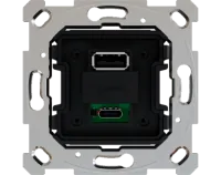 Zennio ZSI2UCA ZS55/ZS70. Двойной USB-модуль для зарядки (C+A) - 5 В / 3,5 А (без крышки)