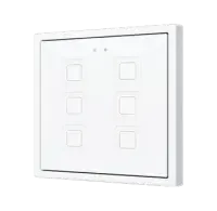 Zennio ZVIT70X6W Tecla 70х6. PC-ABS Емкостная кнопка 70x70 - 6 кнопок - Белый (рамка ZS70 не входит в комплект)