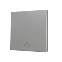 Zennio ZS70CSOFT11SC ZS70, Накладка для кнопки Simple KNX Soft 70x70 мм, Наклон вниз, Серебристый, На заказ