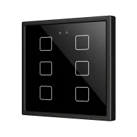 Zennio ZVIFR70X6A Выключатель сенсорный KNX Flat RGB 70 X6, 6 кнопок, 70x70, антрацит