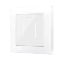Zennio ZVIF55X1V2GW Выключатель сенсорный KNX Flat 55 X1 V2, 1-кнопочный, цвет: глянцевый белый