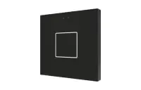 Zennio ZVIFR1A Flat RGB 1. Емкостный сенсорный переключатель с RGB-подсветкой Flat RGB, 1 кнопка, антрацит
