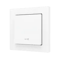 Zennio ZS551PB1KMW ZS55. Простая сенсорная кнопка для 1 двоичного входа, 55 x 55 мм, Матовый белый