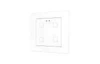 Zennio ZVITR55X4W Tecla RGB 55 X4. PC-ABS Емкостный сенсорный переключатель с RGB-подсветкой (55 x 55 мм), 4 кнопки, белый
