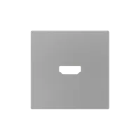 Zennio 830002506 ZS55, Накладка для двойного зарядного устройства USB C+A 55x55 мм, Матовый белый