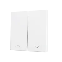 Zennio ZS70CSOFT22SHMW ZS70, Крышка для двух кнопок KNX Soft 70x70 мм, Наклон вниз, Значок затвора, Матовый белый