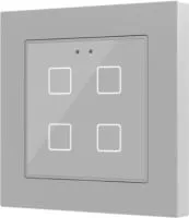 Zennio ZVI-F55X4-S Выключатель сенсорный KNX Flat 55 X4, 4-кнопочный