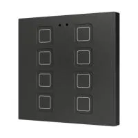 Zennio ZVIT8A Tecla 8. PC-ABS Емкостная кнопка - 8 кнопок - Антрацит