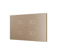 Zennio ZVITXLX4C Tecla XL X4. PC-ABS Емкостная кнопка - 4 кнопки - ,цвет: шампанское