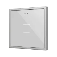 Zennio ZVIFR70X1S Выключатель сенсорный KNX Flat RGB 70 X1, 1 кнопка, 70x70, серебро