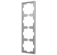 Zennio ZS70FM4S Рамка ZS70, 70x70,  4-постовая, цвет: серебро