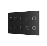Zennio ZVITXLX10A Выключатель сенсорный KNX Tecla XL X10,  10-кнопочный,  PC-ABS пластик, цвет: черный