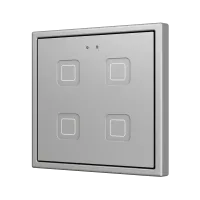 Zennio ZVITR70X4S Tecla RGB 70 X4. PC-ABS Емкостная кнопка с RGB-подсветкой, 70 x 70 пикселей, 4 кнопки
