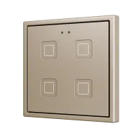 Zennio ZVITR70X4C Tecla RGB 70 X4. PC-ABS Емкостная кнопка с RGB-подсветкой, 70 x 70 пикселей, 4 кнопки