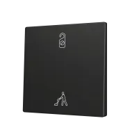 Zennio ZS70CSOFT12AC ZS70, Накладка для кнопки Simple KNX Soft 70x70 мм, Наклон вверх и вниз, Антрацит, На заказ