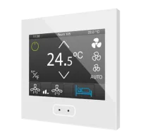 Zennio ZVIZ35V2GW Емкостная сенсорная панель с 3,5-дюймовым дисплеем и датчиком влажности, Z35 v5, цвет: Белый, оттенок: Глянцевый