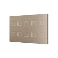 Zennio ZVITRXL10C Tecla RGB XL 10. PC-ABS Емкостная кнопка, 10 кнопок