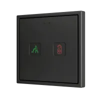 Zennio ZVITR70X2 Tecla RGB 70 X2. PC-ABS Емкостная кнопка с RGB-подсветкой, 70 x 70 пикселей, 2 кнопки